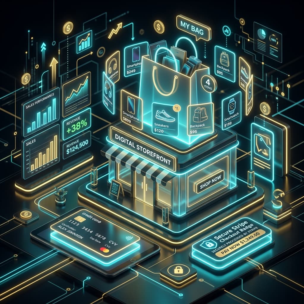 Lightechouse Business Ecommerce Website Development - High-converting digital storefronts built with custom checkouts, payment processing, and analytics.