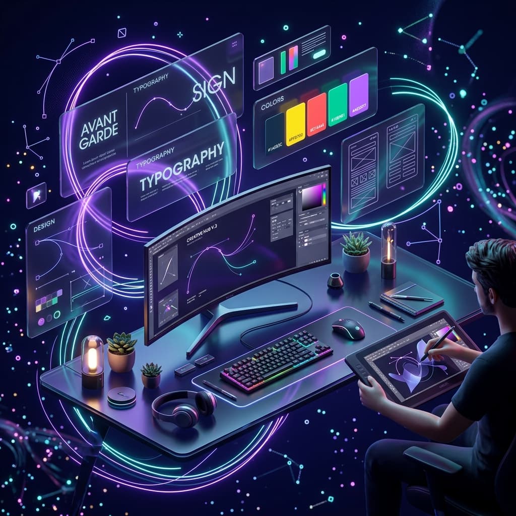 UI/UX Design Studio Design Lightechouse UI/UX Design - High-fidelity mockups, visual assets, and centralized design systems tailored to modern tech brands.